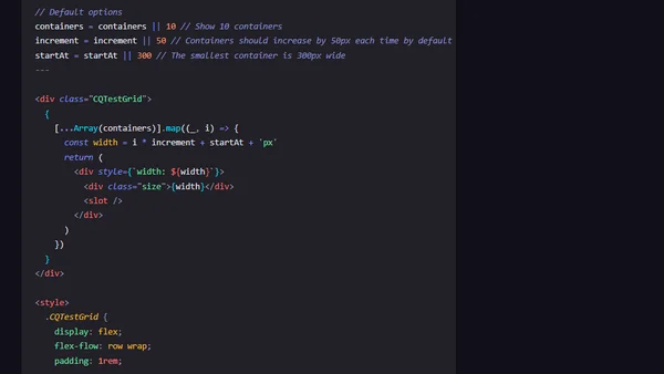 Here’s how to quickly test components that use container queries