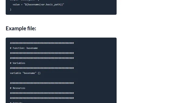Terraform - FotD - basename()