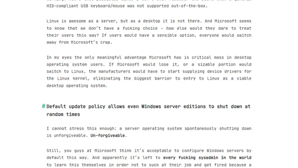 Microsoft, you make miserable software