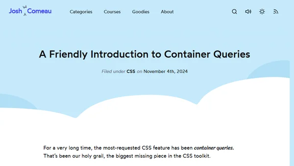 A Friendly Introduction to Container Queries