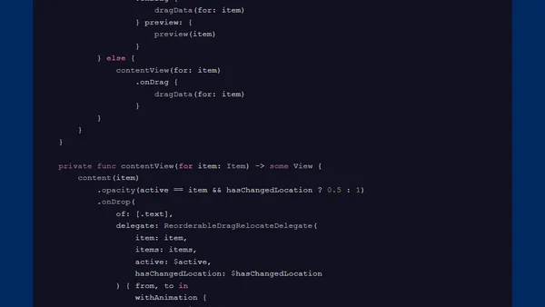 Enabling drag reordering in lazy SwiftUI grids and stacks