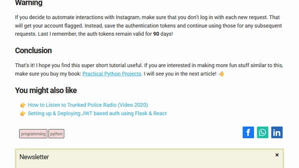 Using Python to Post Stories on Instagram