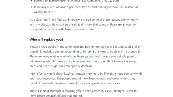 Thoughts on leaving AWS and joining Anthropic