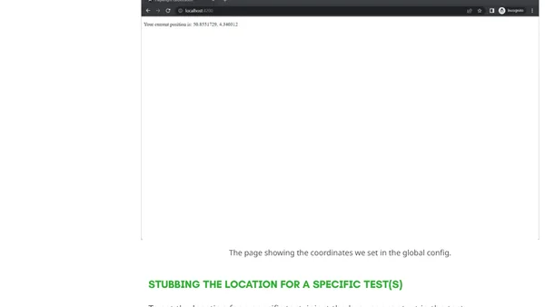 Using Geolocation in Playwright tests