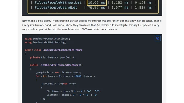 How not to benchmark!