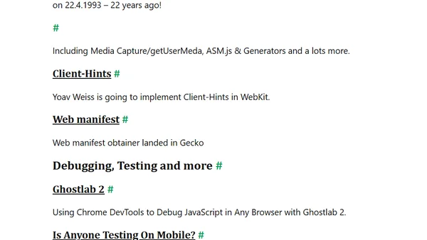 Browsers and Bugs 16/2015