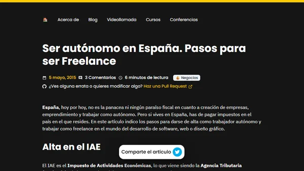 Ser autónomo en España. Pasos para ser Freelance