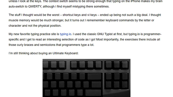 Adventures in Dvorak, two months later