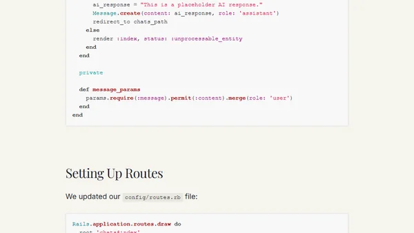 Building a ChatGPT Clone with Ruby on Rails and Claude 3.5 Sonnet 🚀