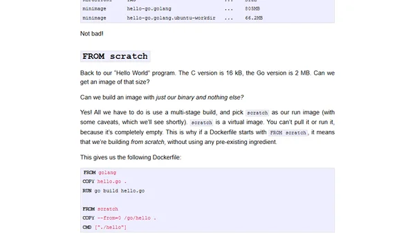 The Quest for Minimal Docker Images, part 1