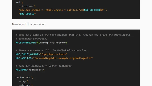Editing and Sharing Home Videos with MediaGoblin