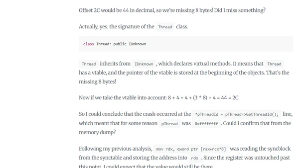AccessViolation in ObjectNative::IsLockHeld (part 2 of 2)
