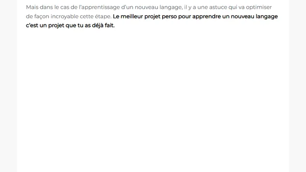 Comment apprendre un nouveau langage rapidement