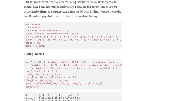Lauren Yamane on Matrix Population Models in R