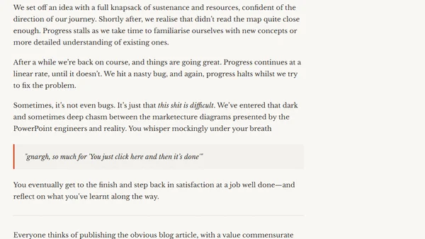 Write more blog articles, not fewer (Don't leave the scraps on the cutting floor)