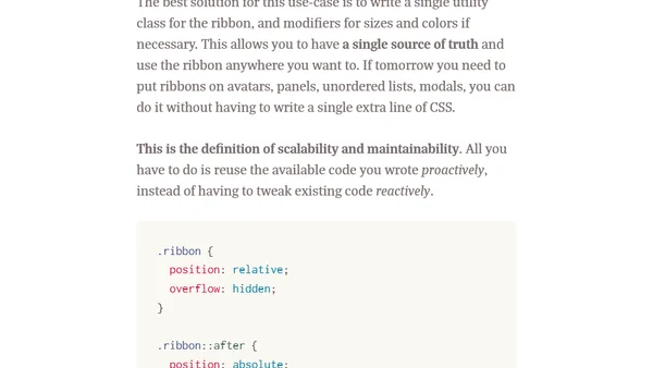 In Defense of Utility-First CSS