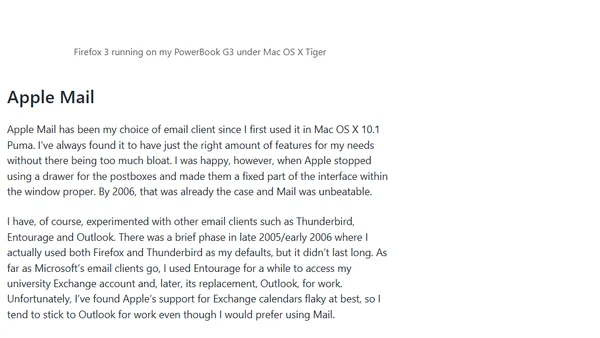 Ten Mac Applications I Used in 2006