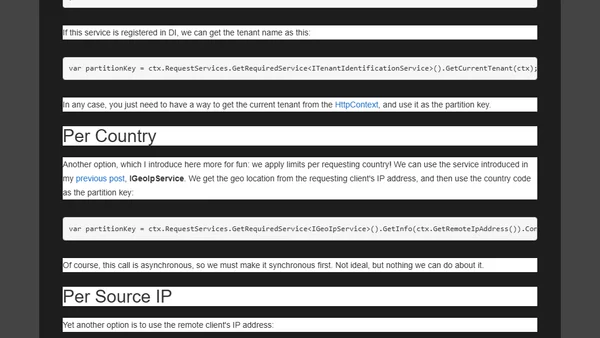 Rate Limiting in ASP.NET Core