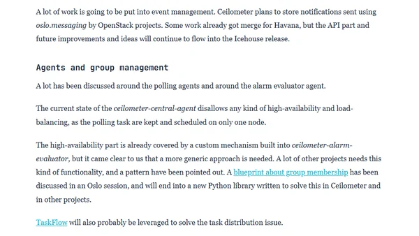 OpenStack Design Summit Icehouse, from a Ceilometer point of view
