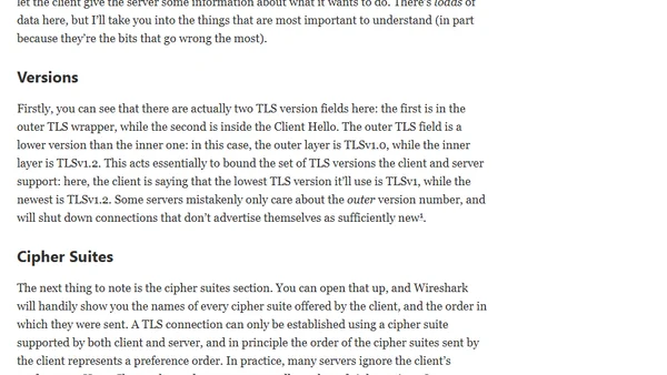 Debugging With Wireshark: TLS