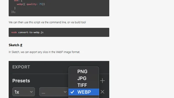 Why and how to use WebP images today