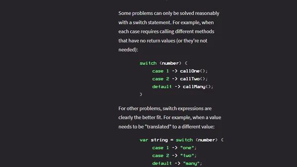 How To Use switch In Modern Java