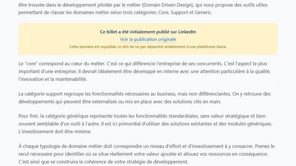 Comment arbitrer les développements prioritaires ?