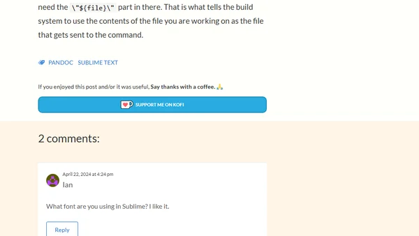 Simple settings for writing and converting markdown with Sublime Text