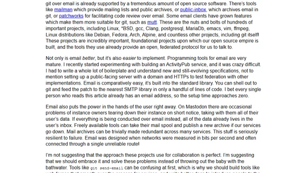 Git is already federated & decentralized