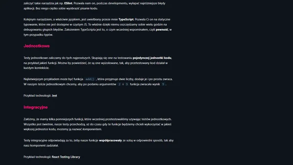 Testowanie JS - podstawy