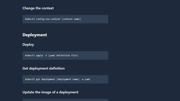 My kubectl Cheat Sheet