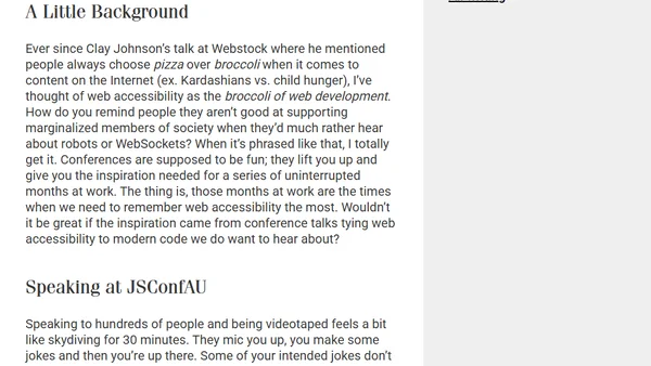 Accessibility and the Shadow DOM: JSConf Australia 2014