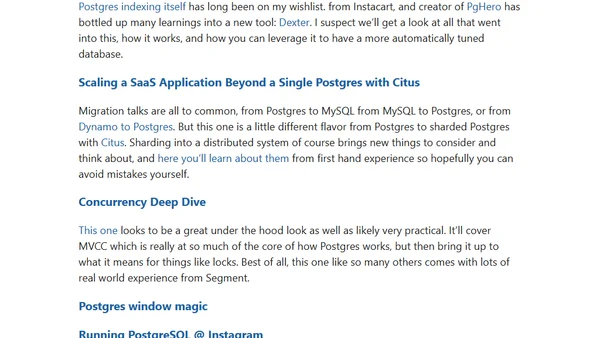 Postgres Open Silicon Valley line-up: First take