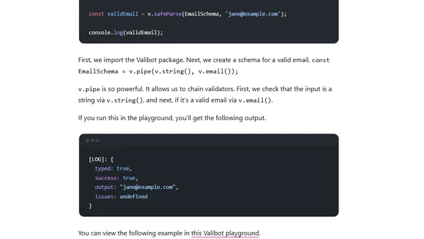 Valibot: A New Approach to Data Validation in JavaScript