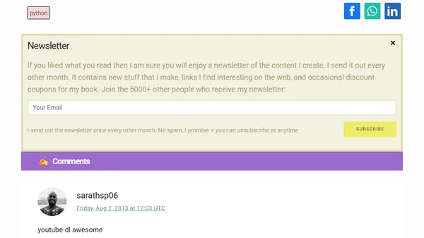 10 inspirations for your next python project