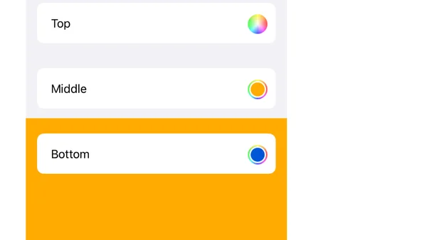 iOS 14: Quick dive into the new UIColorWell