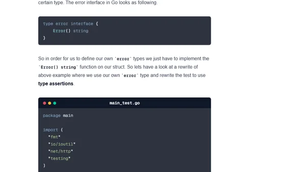 Go interfaces and type assertions