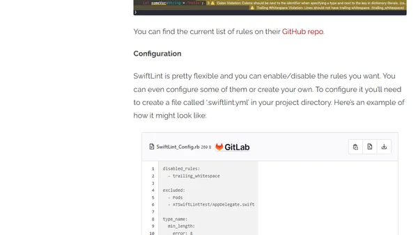 Using SwiftLint