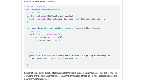 Conversions in spring