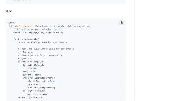 benchmarking permutations