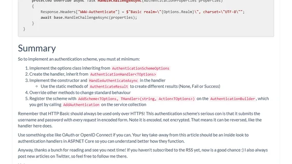 Creating an authentication scheme in ASP.NET Core 2.0