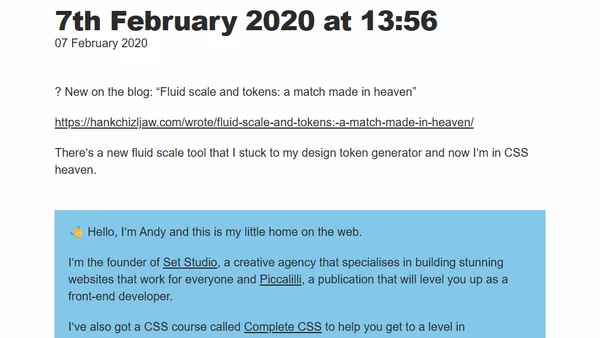 7th February 2020 at 13:56