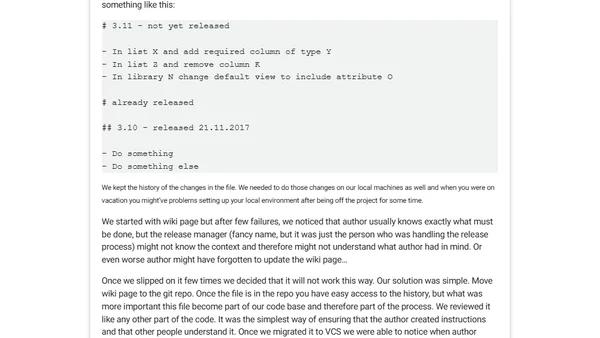 Control your release