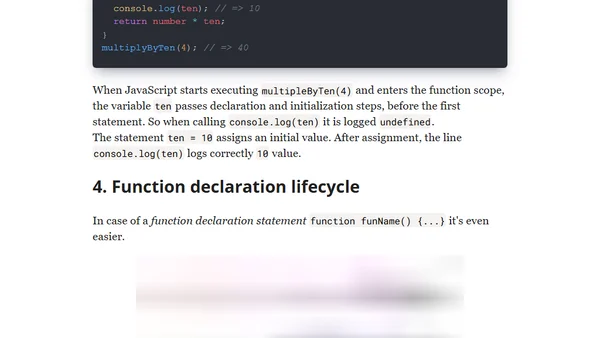 JavaScript Variables Lifecycle: Why let Is Not Hoisted