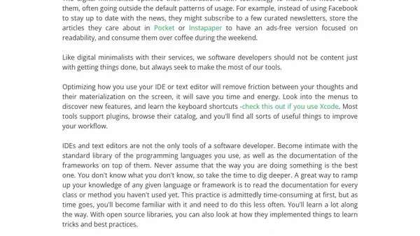 The value of decluttering and optimizing your software