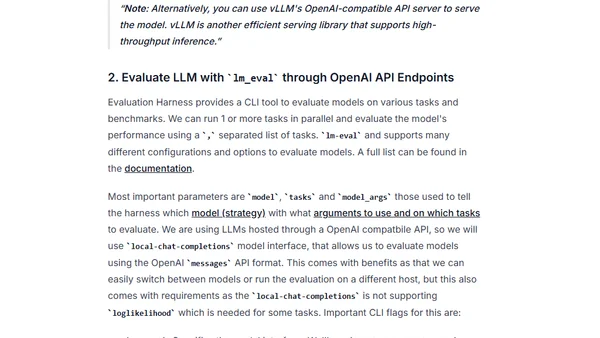 Evaluate LLMs using Evaluation Harness and Hugging Face TGI/vLLM