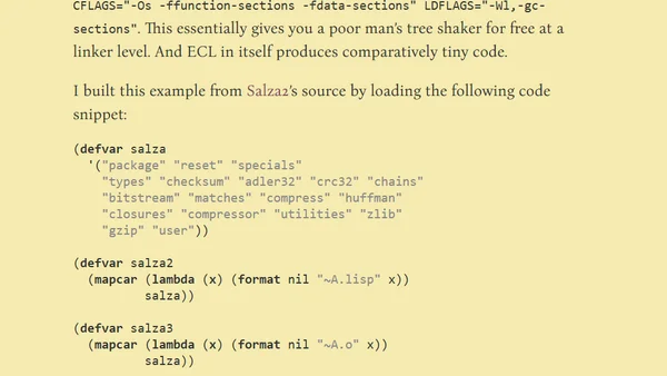 Who said Common Lisp programs cannot be small?