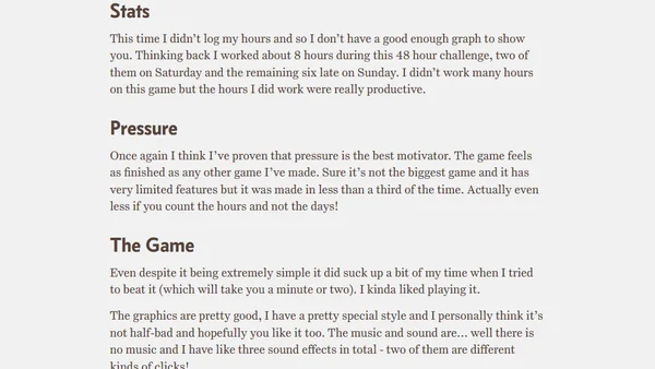 Postmortem: Beebop The Island Hopper