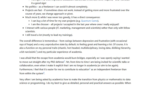 What I do or: science to data science