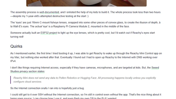 Testing Reachy Mini - Hugging Face's Pi powered robot